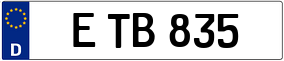 Trailer License Plate